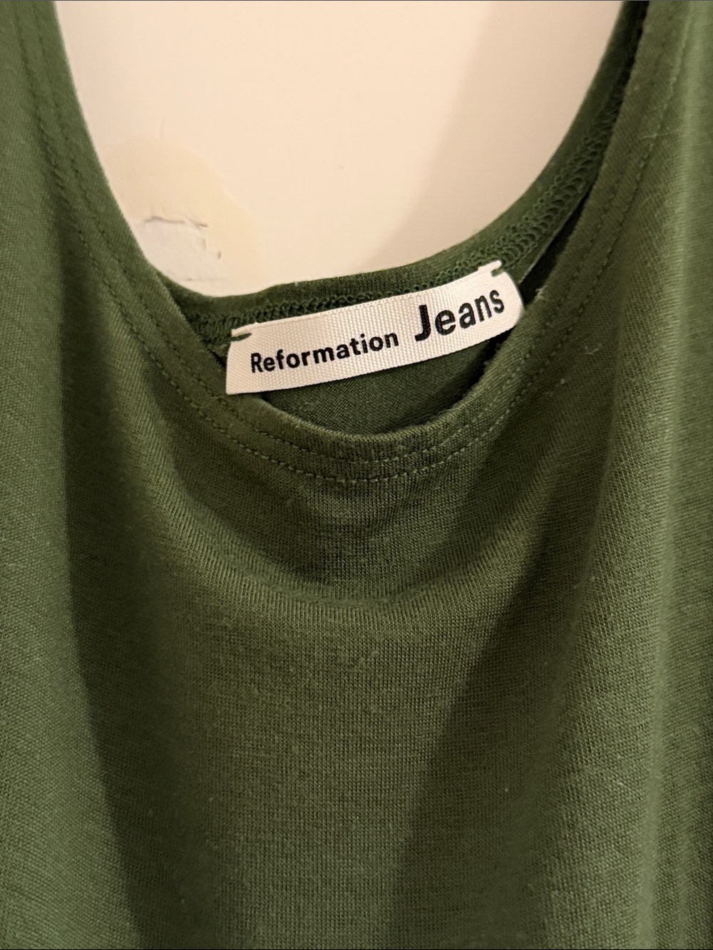 Reformation Jeans Olive Green Wrap-Style Maxi Dress - Picture 2 of 4